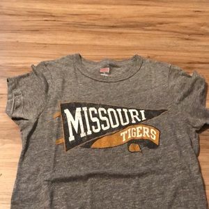 Mizzou tigers Grey soft Tee - vintage look